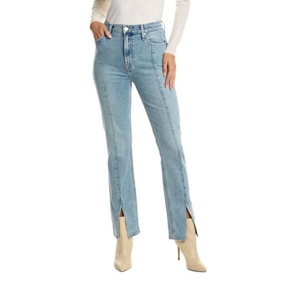 Hudson Jeans Harlow Ultra High Rise Cigarette Stellar Stretch Slits Preppy Sz 27 - Picture 1 of 16